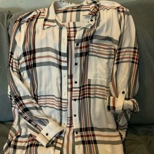 Como Vintage Button Down Plaid Shirt
